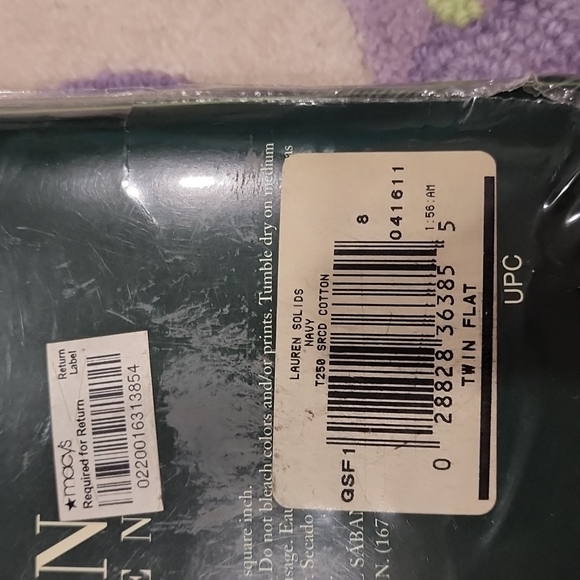 Brand New Navy Ralph Lauren Twin Flat sheet - Picture 4 of 5